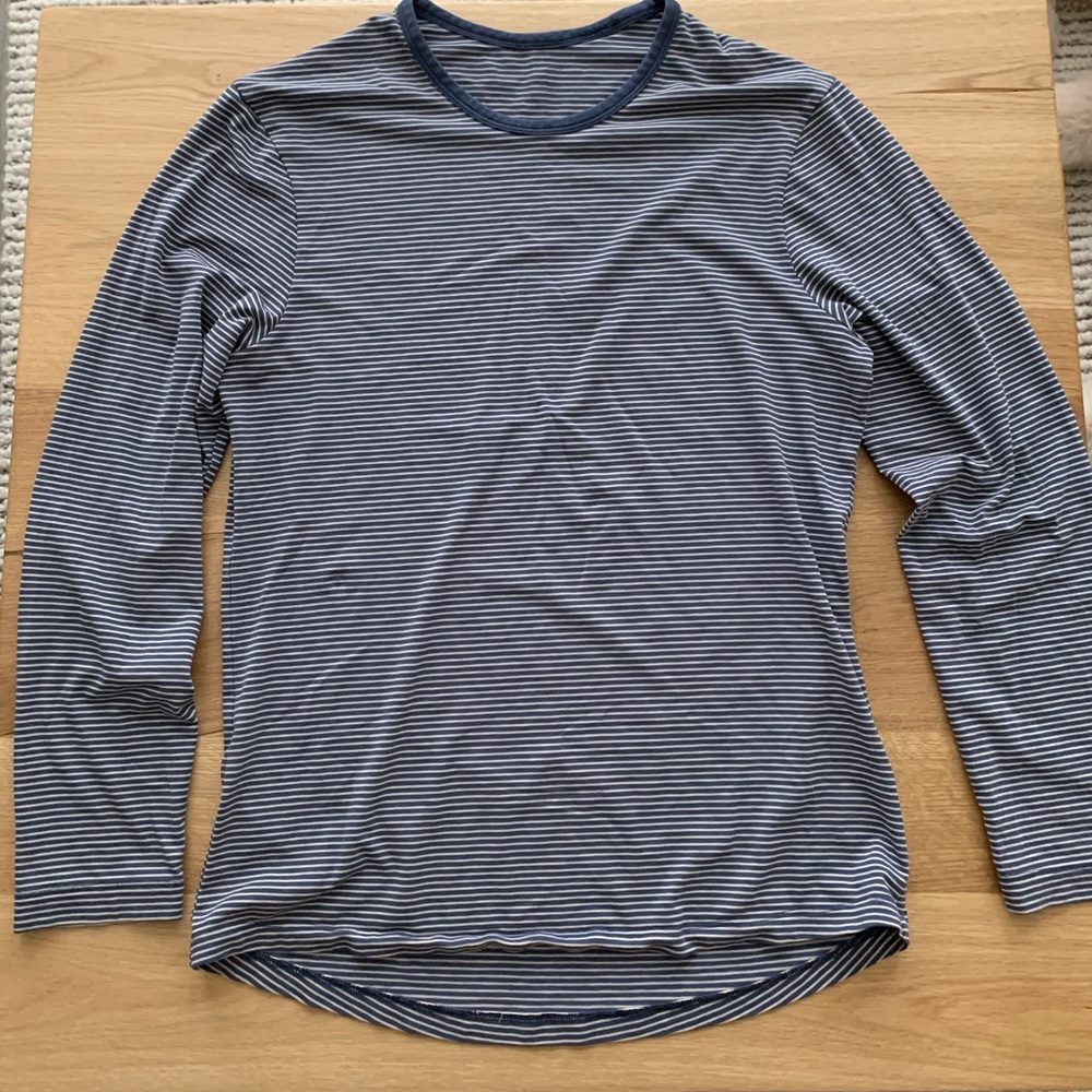 Lululemon long sleeved striped t shirt